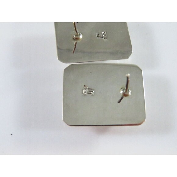 Vintage Pressed Flower Earring Set Talleres Lagunas LTT Sterling Silver - Picture 11 of 13